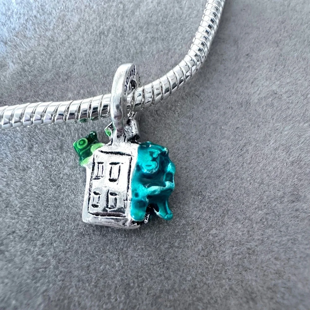 Disney Monsters Inc Sulley Mike Wazowski Boo Door Charm fits PANDORA